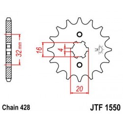 ZEBATKA NAPĘDOWA JT JTF1550.