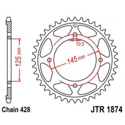 ZEBATKA NAPĘDZANA JT JTR1874.