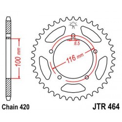 ZEBATKA NAPĘDZANA JT JTR464.