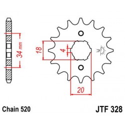 ZEBATKA NAPĘDOWA JT JTF328.
