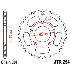 ZEBATKA NAPĘDZANA JT JTR254.