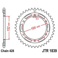 ZEBATKA NAPĘDZANA JT JTR1839.