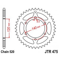 ZEBATKA NAPĘDZANA JT JTR475.