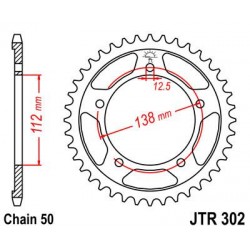 ZEBATKA NAPĘDZANA JT JTR302.