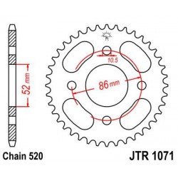 ZEBATKA NAPĘDZANA JT JTR1071.