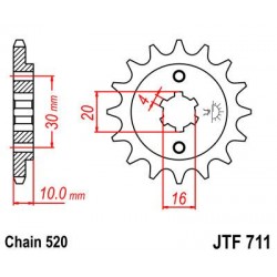 ZEBATKA NAPĘDOWA JT JTF711.