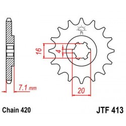 ZEBATKA NAPĘDOWA JT JTF413.
