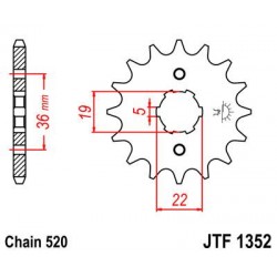 ZEBATKA NAPĘDOWA JT JTF1352.