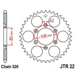 ZEBATKA NAPĘDZANA JT JTR22.