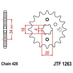 ZEBATKA NAPĘDOWA JT JTF1263.