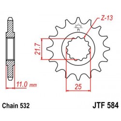 ZEBATKA NAPĘDOWA JT JTF584.