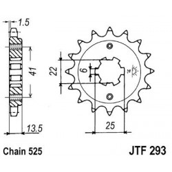 ZEBATKA NAPĘDOWA JT JTF293.