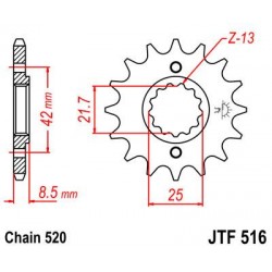ZEBATKA NAPĘDOWA JT JTF516.