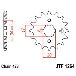 ZEBATKA NAPĘDOWA JT JTF1264.