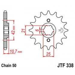 ZEBATKA NAPĘDOWA JT JTF338.