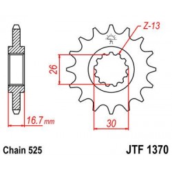 ZEBATKA NAPĘDOWA JT JTF1370.