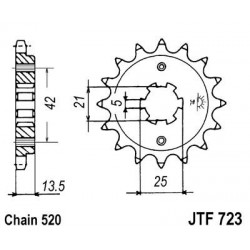 ZEBATKA NAPĘDOWA JT JTF723.