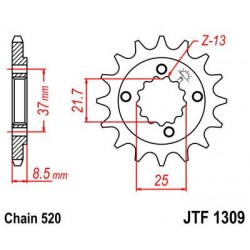 ZEBATKA NAPĘDOWA JT JTF1309.