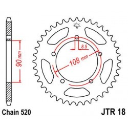 ZEBATKA NAPĘDZANA JT JTR18.