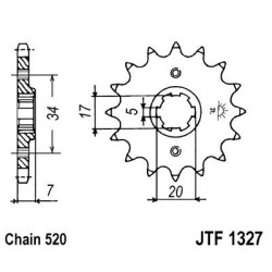 ZEBATKA NAPĘDOWA JT JTF1327.