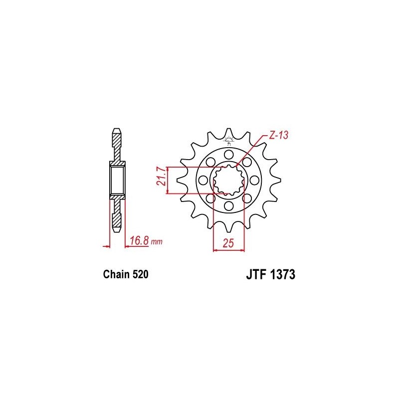 ZEBATKA NAPĘDOWA JT JTF1373.