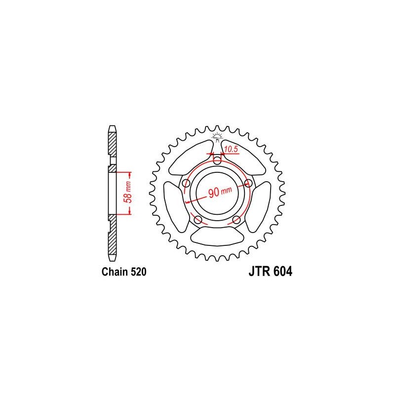 ZEBATKA NAPĘDZANA JT JTR604.