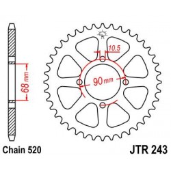 ZEBATKA NAPĘDZANA JT JTR243.