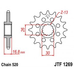 ZEBATKA NAPĘDOWA JT JTF1269.