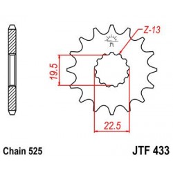 ZEBATKA NAPĘDOWA JT JTF433.