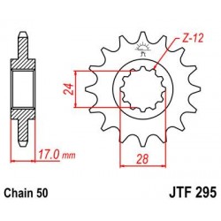 ZEBATKA NAPĘDOWA JT JTF295.