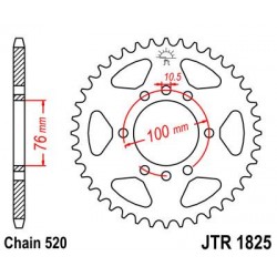 ZEBATKA NAPĘDZANA JT JTR1825.