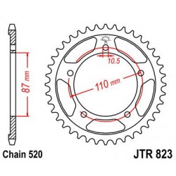 ZEBATKA NAPĘDZANA JT JTR823.