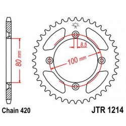 ZEBATKA NAPĘDZANA JT JTR1214.