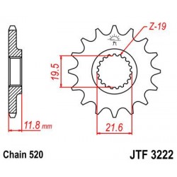 ZEBATKA NAPĘDOWA JT JTF3222.