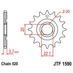 ZEBATKA NAPĘDOWA JT JTF1590.