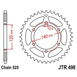 ZEBATKA NAPĘDZANA JT JTR498.