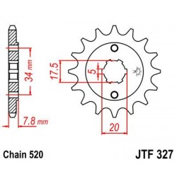 ZEBATKA NAPĘDOWA JT JTF327.