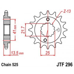ZEBATKA NAPĘDOWA JT JTF296.