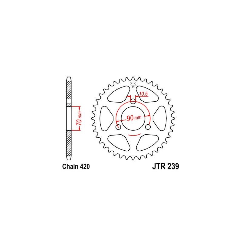 ZEBATKA NAPĘDZANA JT JTR239.