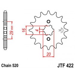 ZEBATKA NAPĘDOWA JT JTF422.