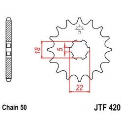 ZEBATKA NAPĘDOWA JT JTF420.