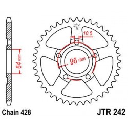 ZEBATKA NAPĘDZANA JT JTR242.