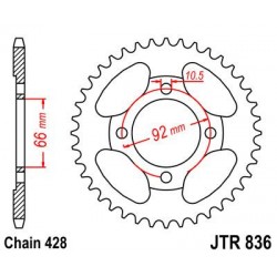 ZEBATKA NAPĘDZANA JT JTR836.