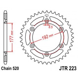 ZEBATKA NAPĘDZANA JT JTR223.
