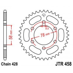 ZEBATKA NAPĘDZANA JT JTR458.