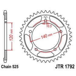 ZEBATKA NAPĘDZANA JT JTR1792.