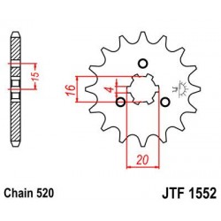 ZEBATKA NAPĘDOWA JT JTF1552.