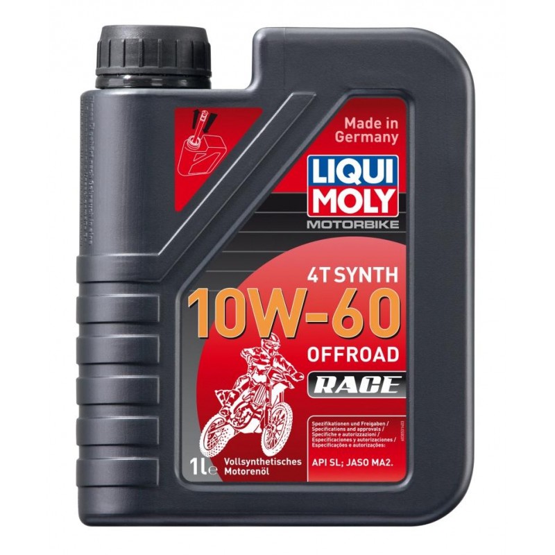 LIQUI MOLY Olej silnikowy syntetyczny do motocykli 10W60 Offroad Race 4T 1 litr LIQUI MOLY Olej silnikowy syntetyczny do motocykli 10W60 Offroad Race 4T 1 litr