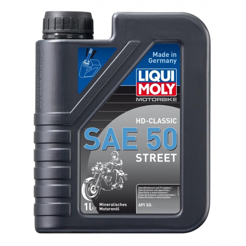 LIQUI MOLY Olej silnikowy mineralny do motocykli HD Clasic SAE 50 Street 1 litr LIQUI MOLY Olej silnikowy mineralny do motocykli HD Clasic SAE 50 Street 1 litr