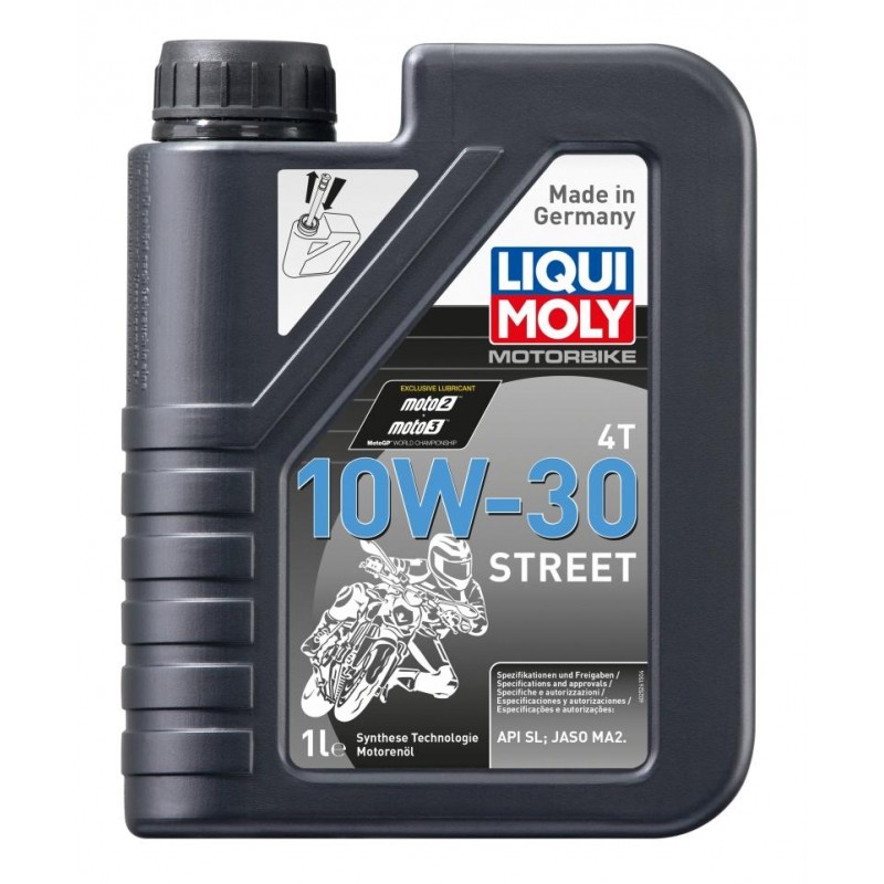 LIQUI MOLY Olej silnikowy półsyntetyczny do motocykli 10W30 Street 4T 1 litr